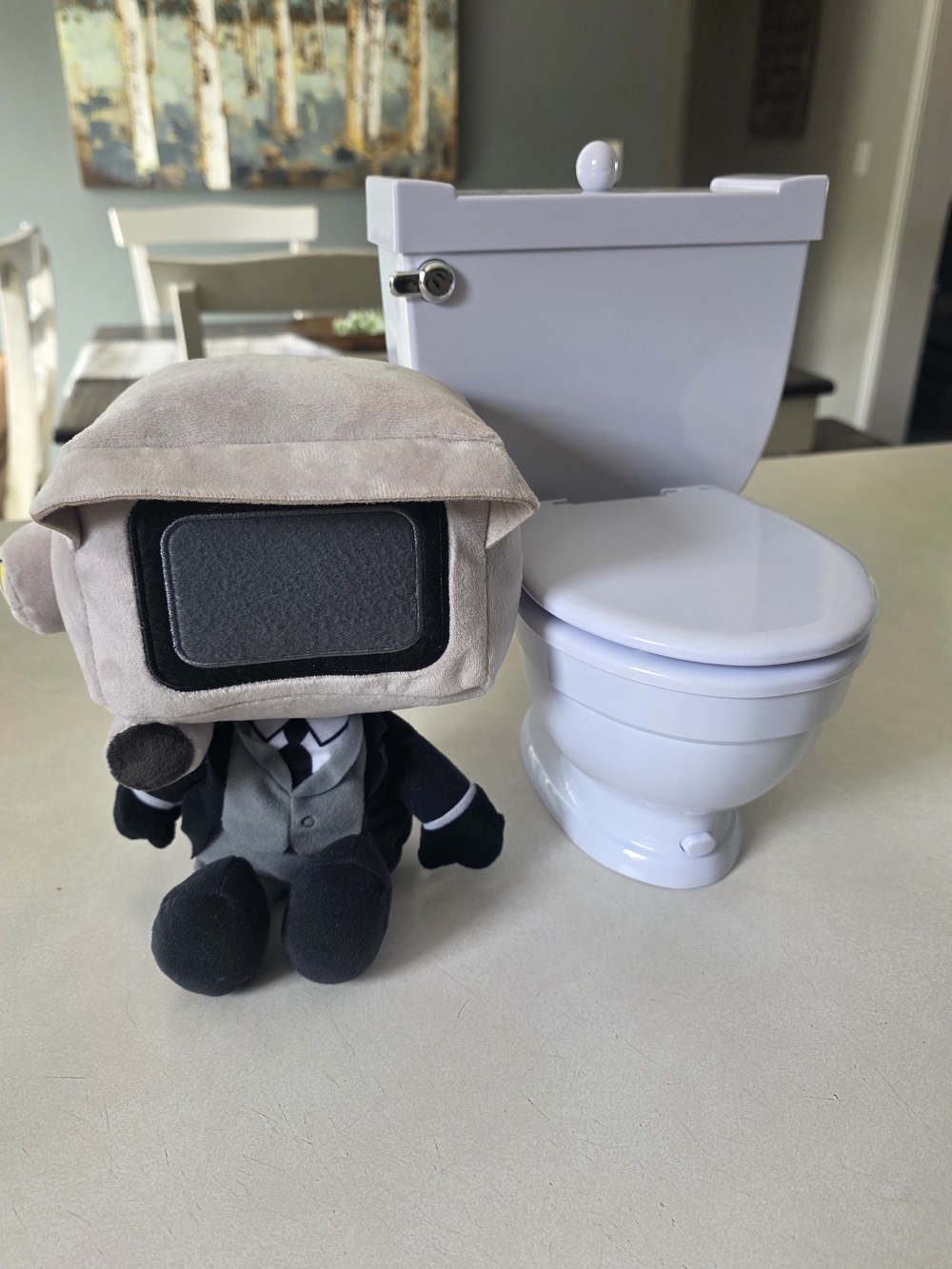 Skibidi Toilet Plush Cameraman And Skibidi Toilet Toy